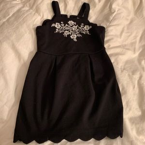 Janie and Jack scalloped black dress